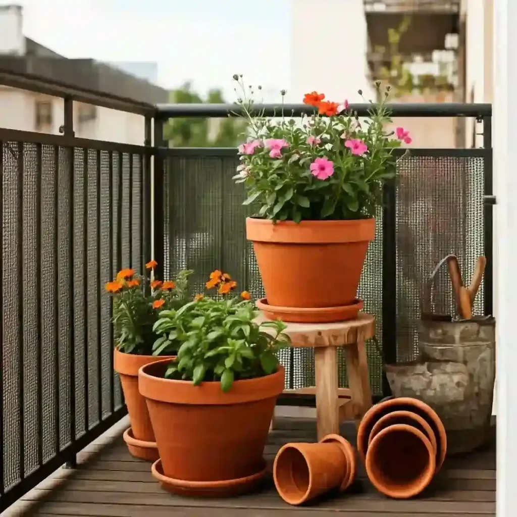 Gardening on the balcony