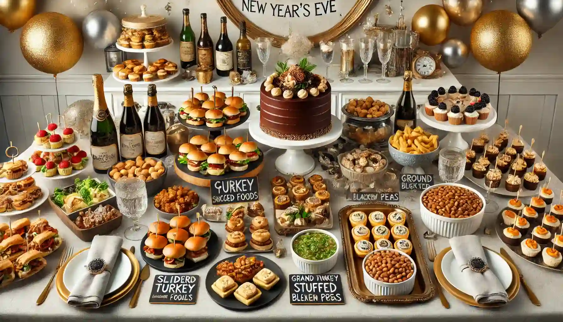 2025 new years eve party ideas Delicious Food and Drinks for 2025 happy new year 2025 home decor