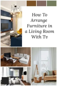 Furniture arrangements for small living rooms with TVs